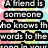 A pixelated image with text fragments and a of colored circles containing heart or bird symbols