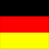 Static image of horizontal tricolor flag with black, red, and gold bands from top to bottom.