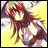 A pixelated anime-style character with long brown hair and red headband on left, next to black background with white text "Anime IM" and stylized "c0m" logo on right.