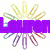 A static image with a central photo of a person with dark hair and a red mouth, surrounded by a circular arrangement of colorful paper clips and overlaid text in purple, blue, and black.