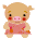 A 4-frame pixel art animation of a cartoon pig holding or interacting with green text boxes containing the word BACK, displayed in a 2x2 contact sheet layout on a gray background.