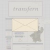 A pixelated image showing a light beige envelope with an X-shaped crease, set against a pale gray background with faint rectangular outlines.