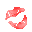 Pixelated red fish-shaped icon with curved tail and fins, positioned left of black text 'CHU!' on gray background.