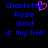 Blue pixelated text on black background with pink heart symbol replacing 'e' in first name, repeated twice side-by-side.