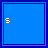 A 5x5 contact sheet of animated frames showing the gradual appearance of the name 'Stacey' with a heart symbol, rendered in white pixelated text on blue background with light blue dashed lines indicating animation paths.