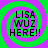 Four identical display text over a green and purple spiral background with no visible animation changes