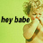 Static buddy icon featuring pixelated text and a partial figure against a solid background.