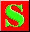 Green 3D 'S' on red background alternates with orange sun face wearing black sunglasses and purple rays.