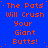 Blue background with orange pixelated text repeating 'The Pats Will Crush Your Giant Butts!' in a pattern, one gray square visible on the right edge