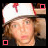 A person wearing a white cap with red accents appears in four , showing text and square changes