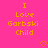 Pixelated orange text on bright pink background reads "I Love Gorbski Child" with two pixel hearts below, static image.