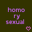 Two identical static images side-by-side on a dark green background, each showing purple pixelated text and a pink heart symbol.