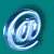 @ symbol icon with metallic blue and white gradient, rotating on teal background in animated sequence.