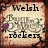 Four of a pixelated image with text and decorative elements on a parchment-like background