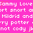 A static image with a bright pink background displaying repeated white pixelated text and small orange star-like shapes.