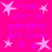 Static image with bright pink background, white stars, and purple text repeating 'this icon is gangsta get over it! :p' in pixelated font.