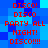 Pixelated blue background with red text repeating 'DISCO!', 'DISCO', 'PARTY ALL NIGHT!', and 'DISCO!!!' in multiple