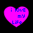 Four identical pink heart-shaped icons with blue text reading "i lOvE my LiFe" on a black background, arranged in a