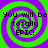 Four identical spiral patterns with green and purple hues, each containing the text "You will be totally EPIC!" in black pixelated font.