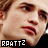 A 3x3 contact sheet of seven animated frames showing a male celebrity's face with varying expressions and mouth positions, each labeled "RPATT2" in pixelated text at the bottom left.