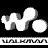 Animated sequence of white and gray abstract shapes on black background, with repeated text "NOL KIMAN" in horizontal bands.