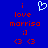 Blue background with red pixelated text reading 'i love morriso :]', '<3 <3', and a light blue pixelated heart symbol above the text.