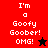 A split-screen animated icon with red and black backgrounds displaying 'I'm a Goofy Goober! OMG!' text and a star symbol changing from black to red.