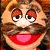 A pixelated cartoon character with brown hair and a mustache on the left, next to green text reading "Original Icons .com" on a dark green background.