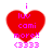 Red heart-shaped icon with purple text 'i luv cami more!' and '(333)' below, displayed in four identical