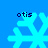Four light blue snowflake icons on a solid blue background, each with 'otis' text above in dark blue pixelated font.