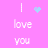 Pixelated pink background with white text and light blue hearts arranged in a pattern