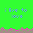Green background with repeated blue text 'i live to love' and pink jagged border, split into two sections by a gray rectangle.