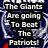 A static digital image featuring a New York Giants football helmet with 'NY' logo, surrounded by white decorative swirls on dark blue background.