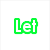 Green and pink pixelated text 'Let The Music Blast' with a green heart symbol on white background.