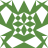 Green and white pixelated symmetrical design with four white oval cutouts and a central cross-like pattern.