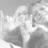 Three grayscale show people in different poses with a black section containing pixelated text below