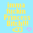 Yellow pixelated text on light blue background with two small icons below, one pink heart and one yellow arrow-like shape.