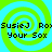 Pixelated green and cyan spiral background with repeated text overlays in black pixel font.