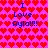 Pixelated icon with repeating red heart pattern on bright pink background, blue text "I Love Ayla!!!" repeated in four quadrants.