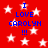 Red background with white stars and blue text reading "I LOVE CAROLYN !!!" in four identical vertical sections.