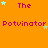 Orange background with repeated text and star icons in pink, light blue, and yellow.