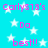 Cyan background with white stars and repeated pink text reading "Carly813's Da best!!" in a pattern