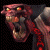 A pixelated animated contact sheet showing a monstrous character with glowing eyes and an axe on the left, next to green text reading "Original Icons .com" on a dark background.