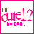 Animated contact sheet of 11 frames showing a pink text-based icon with 'I'M cute!?' and 'no duh..' in varying pixelated styles across a white background with pink borders.