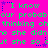 A static image with bright pink background and green text repeating 'I know our probabour probabour probab thinking oh thinking oh thinking oh to she didn't she didn't she didn't ut she so ut she so ut she so' with blue and purple star-like symbols.