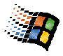 nine pixelated Windows logo variations showing progressive distortion effects on a gray background