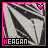Pixelated image of a person in formal attire with pink border and heart symbol, text 'HEAGAN' at bottom.