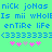 Pixelated blue text on green background with pink and gray star icons, displaying repeated phrases and symbols.