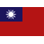 Static 50x50 pixel icon depicting a stylized flag with blue field, white sun symbol, and red background.