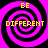 Four identical spiral patterns with alternating black and magenta rings, each containing yellow text reading BE at top and DIFFERENT at center.
